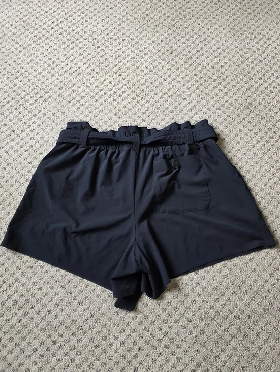 Athleta Black High-Waist Tie Shorts - Picture 2 of 8
